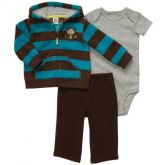 CONJUNTO CARTERS FLEECE 3 PÇS