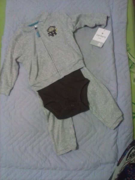 CONJUNTO FRIO CINZA 3 PCS